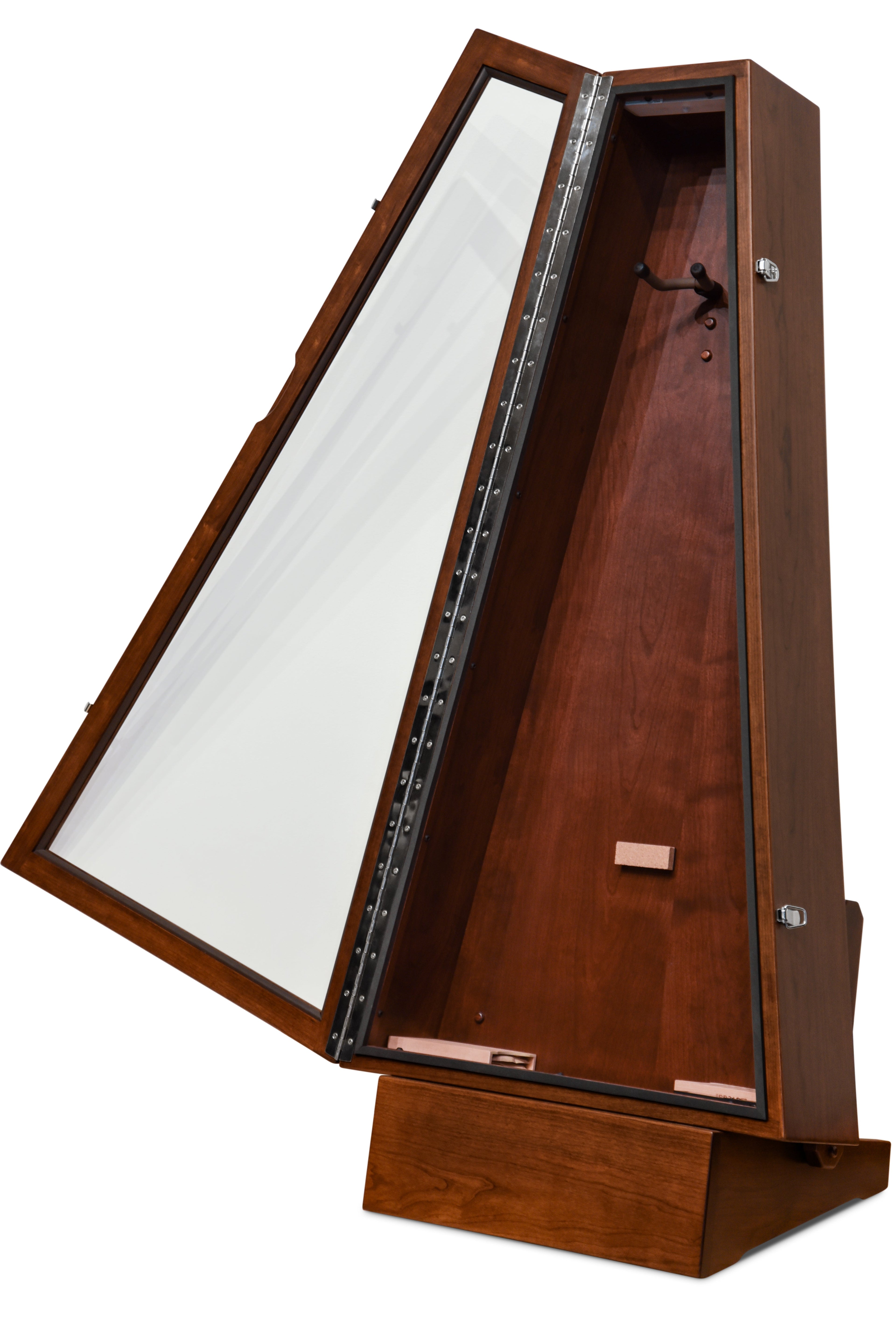 ClimaStand Triangle Humidor with Base - Cherry with Acres Stain Acoustic Remedy Cases