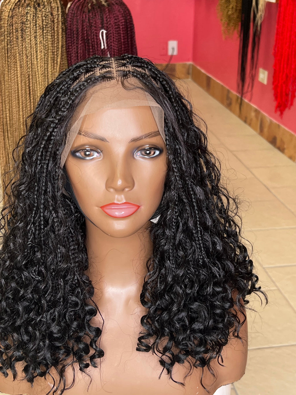 Short boho braided wig HOL stores