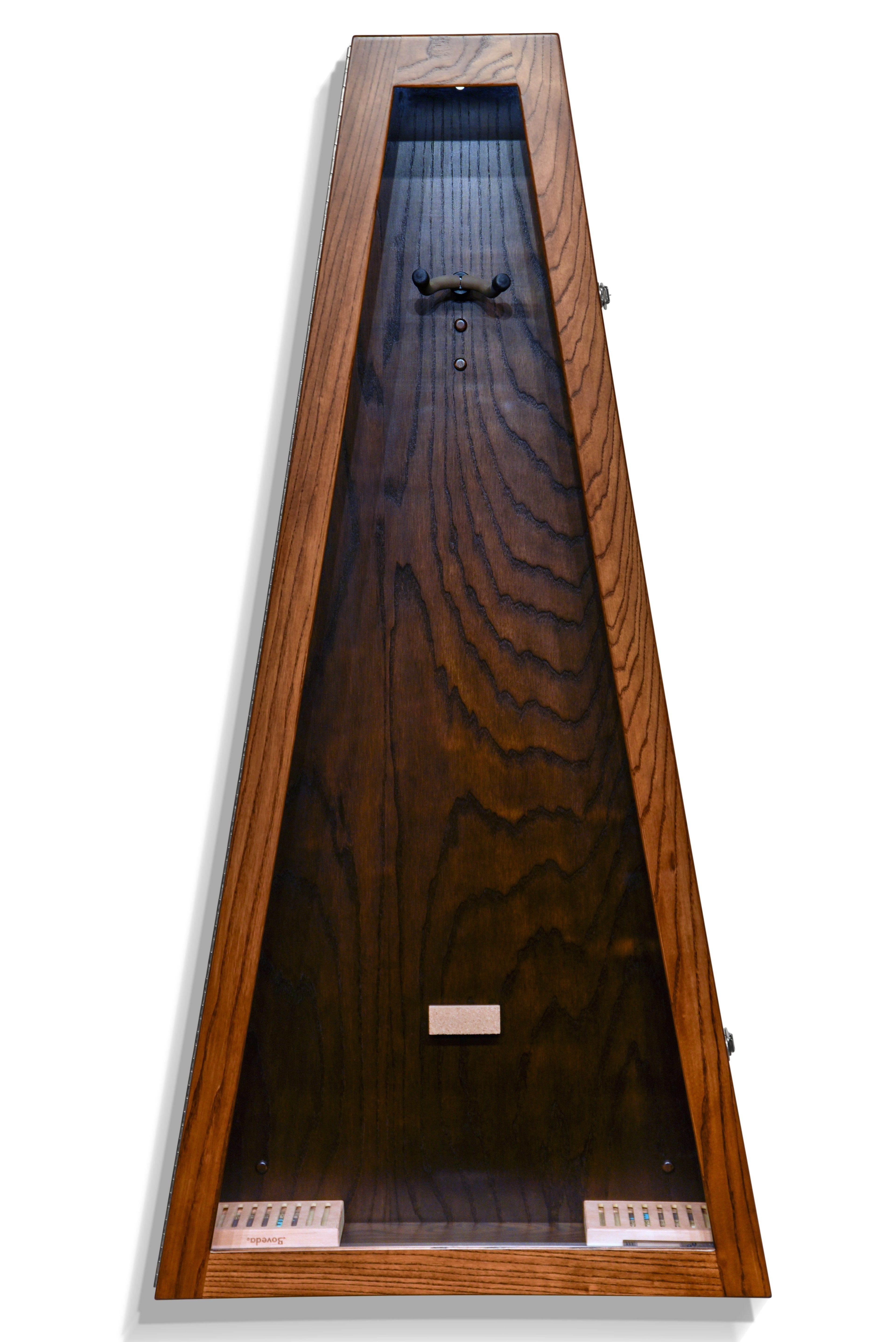 ClimaCase Triangle Humidor - Northern White Ash with Rich Tobacco Stain Acoustic Remedy Cases