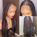 22inches black and brown knotless braids HOL stores