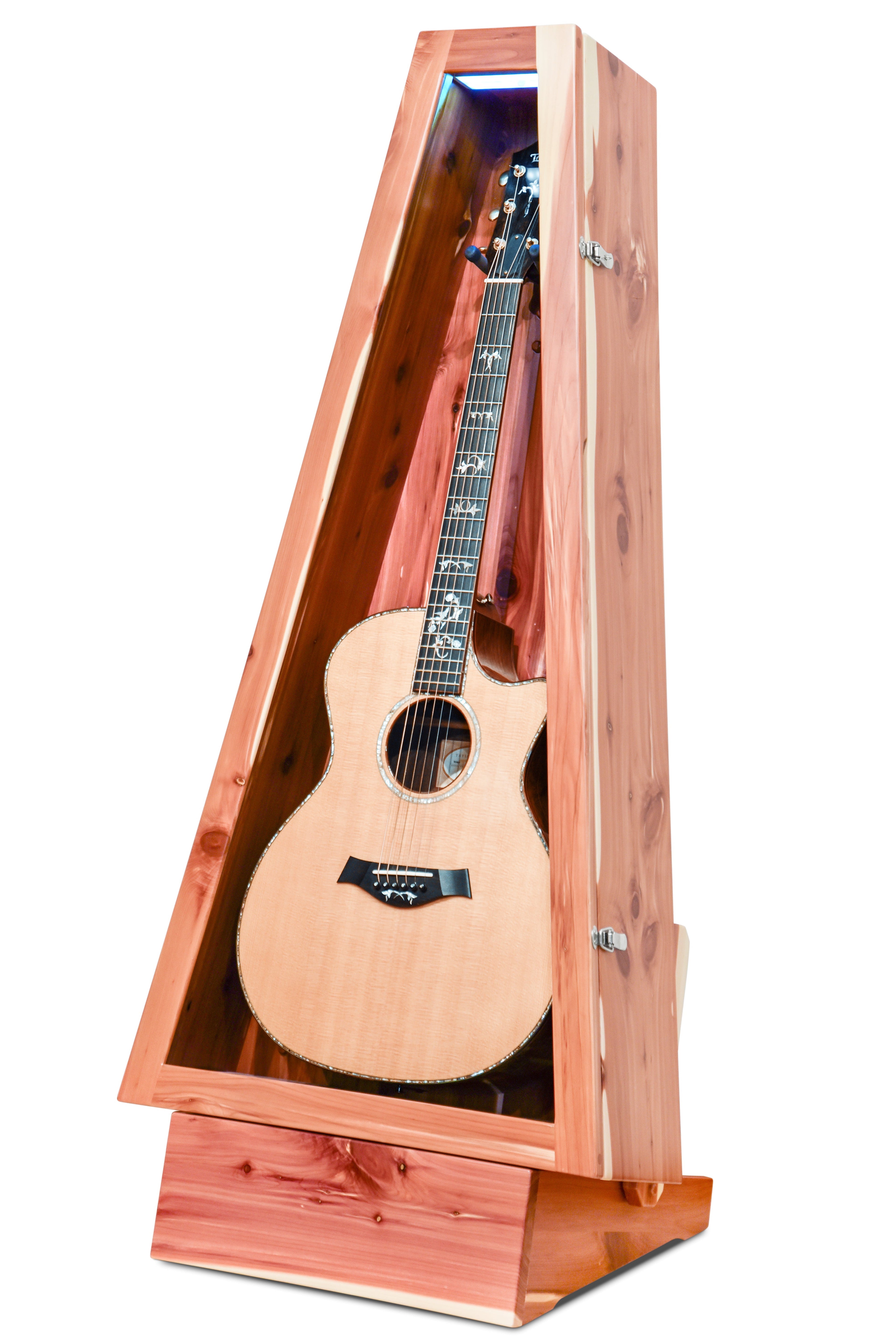 ClimaStand Triangle Humidor with Base - Cedar Acoustic Remedy Cases