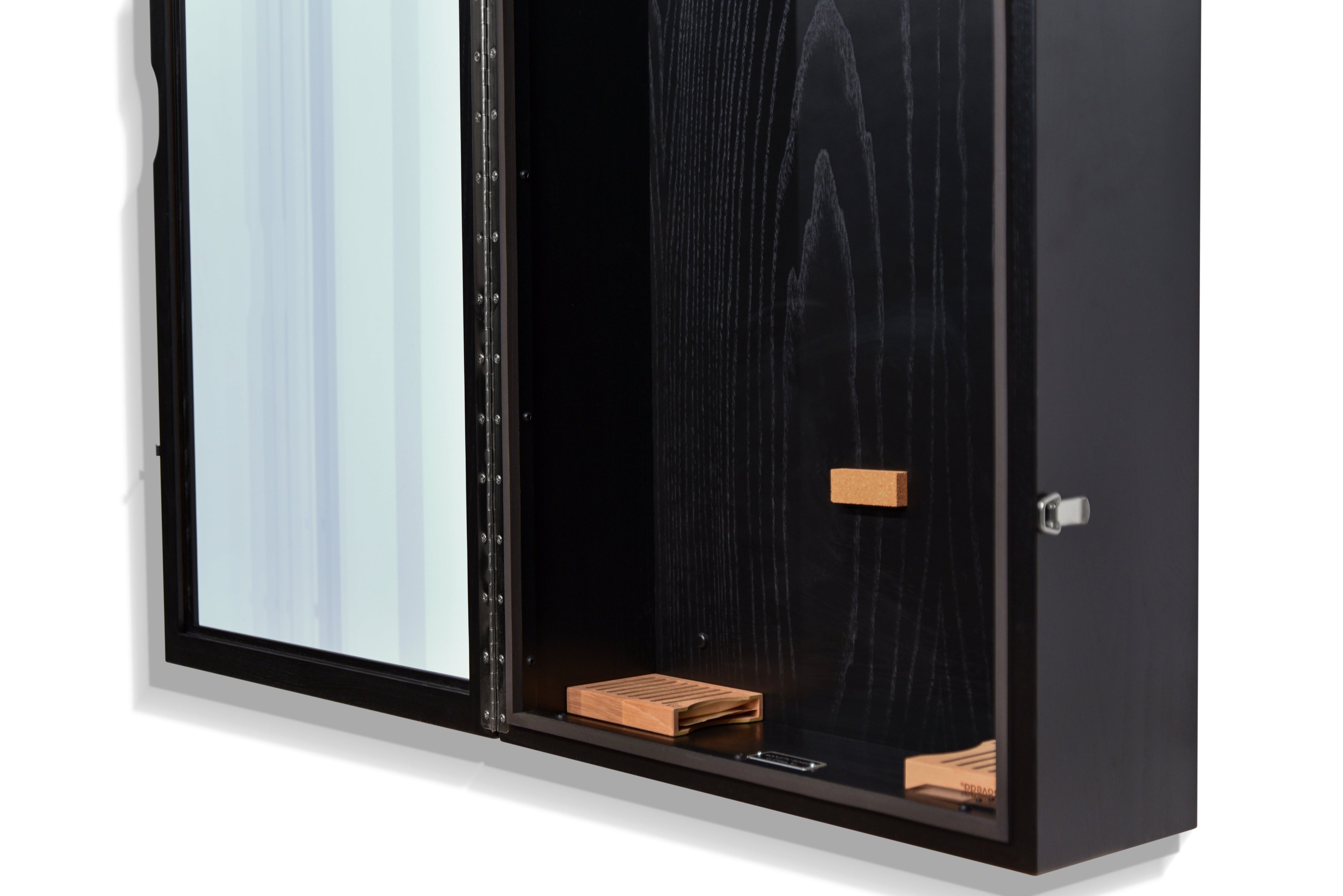 ClimaCase Rectangle Humidor - Northern White Ash with Piano Black Acoustic Remedy Cases