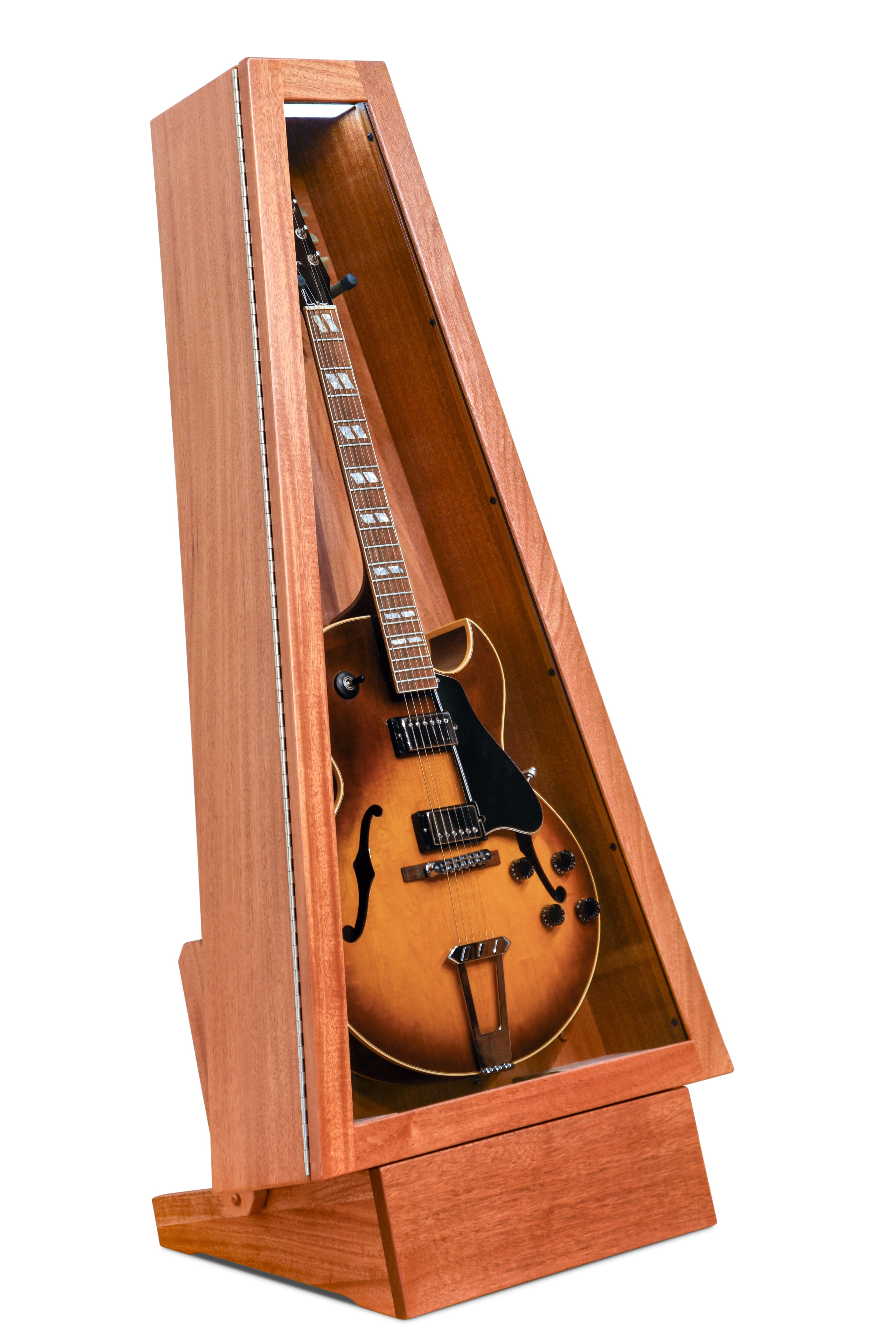 ClimaStand Triangle Humidor with Base - African Mahogany Acoustic Remedy Cases
