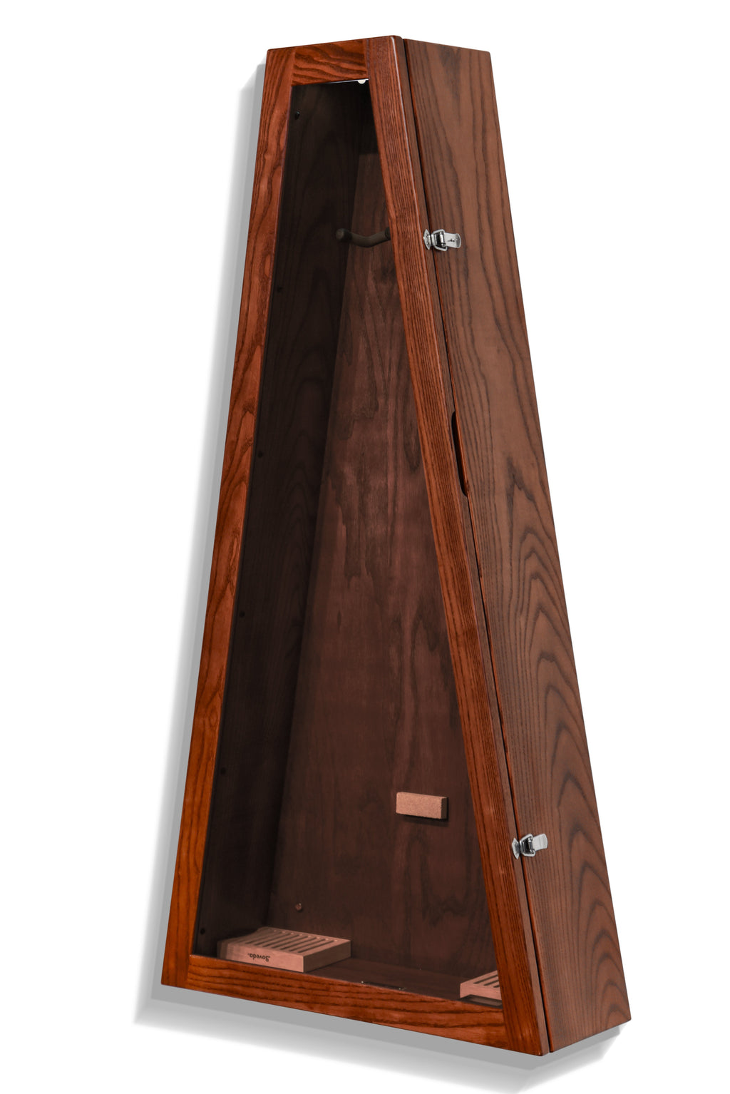 ClimaCase Triangle Humidor - Northern White Ash with Acres Stain Acoustic Remedy Cases
