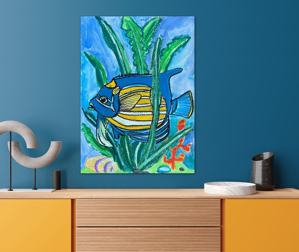 Blue Fish - Art Prints Vichy's Art
