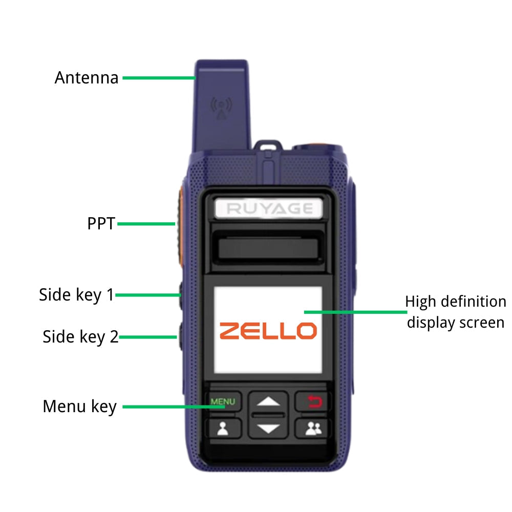 Ruyage Radio Zello Walkie-Talkie(RY70) Ruyage Radio