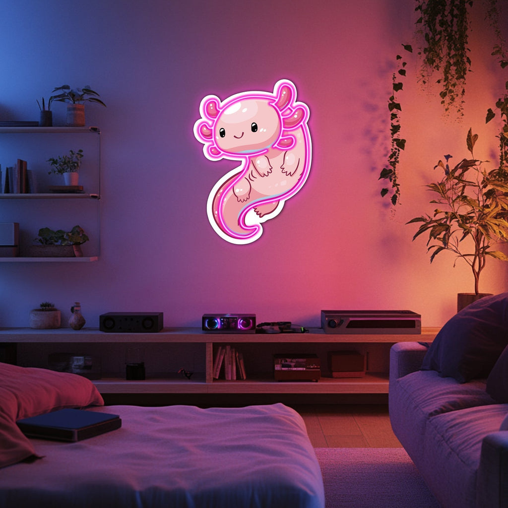 UV Printed Axelot Neon Wall Art- LV0062 Liviqon.co