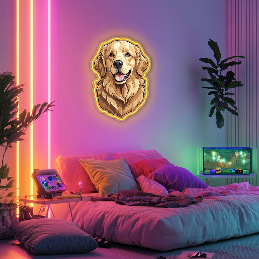 UV Printed Dog Neon Wall Art- LV0084 Liviqon.co