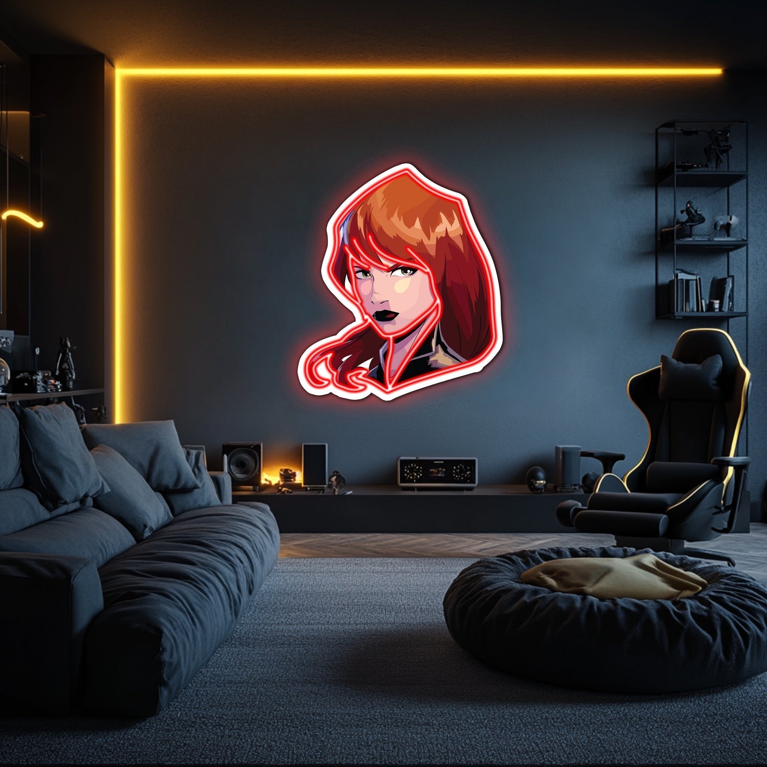 UV Printed Woman Neon Wall Art- LV0043 Liviqon.co