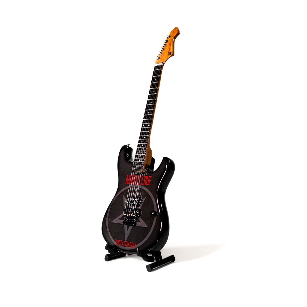 Mötley Crüe "Shout at the Devil" Collectible Miniature Guitar The Mini Axe