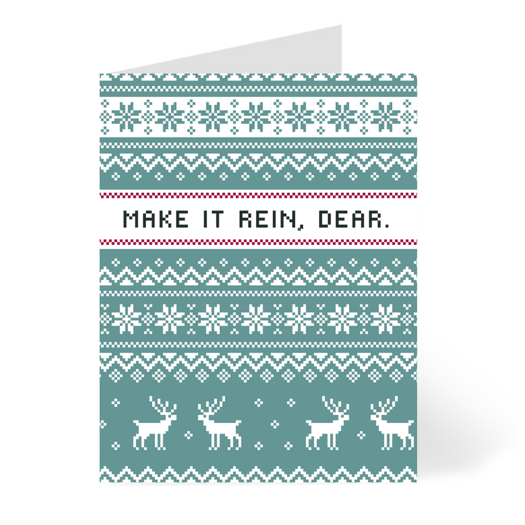 Make it Rein Ugly Sweater Card CheerNotes