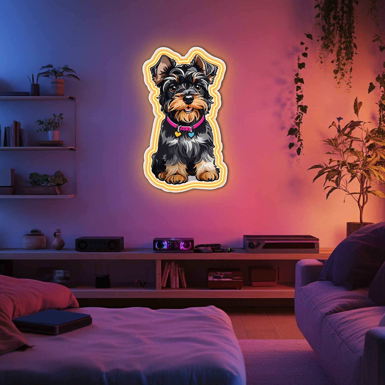 UV Printed Dog Neon Wall Art- LV0083 Liviqon.co