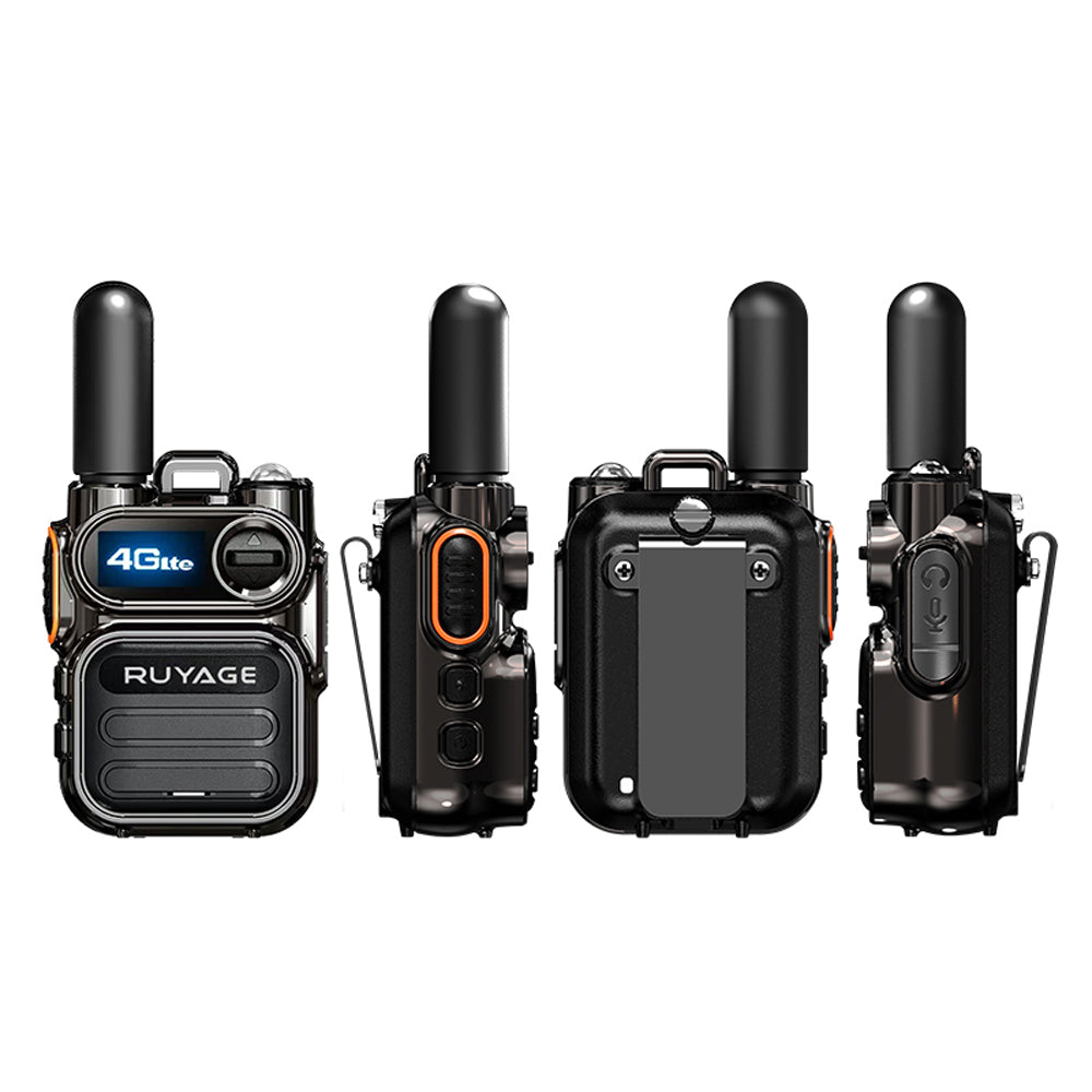 Ruyage X40 Nationwide Lte Two Way Radios Lifetime Free Unlimited Range Rechargeable Global 4G Poc,Portable Walkie Talkies Long Range for Adults Family Road Trip Truck Fleet 2 Pack Ruyage Radio