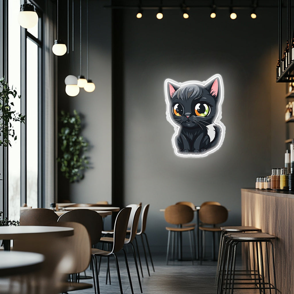 UV Printed Cat Neon Wall Art- LV0019 Liviqon.co