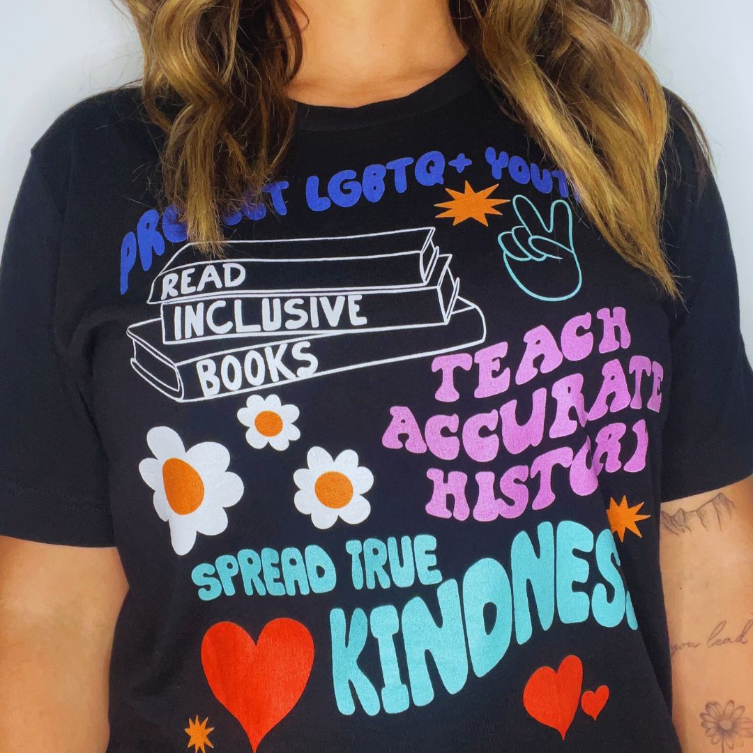Protect, Read, Teach, Spread Classic Tee Kind Cotton