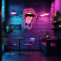UV Printed Galactic Tongue  Neon Wall Art- LV0069 Liviqon.co