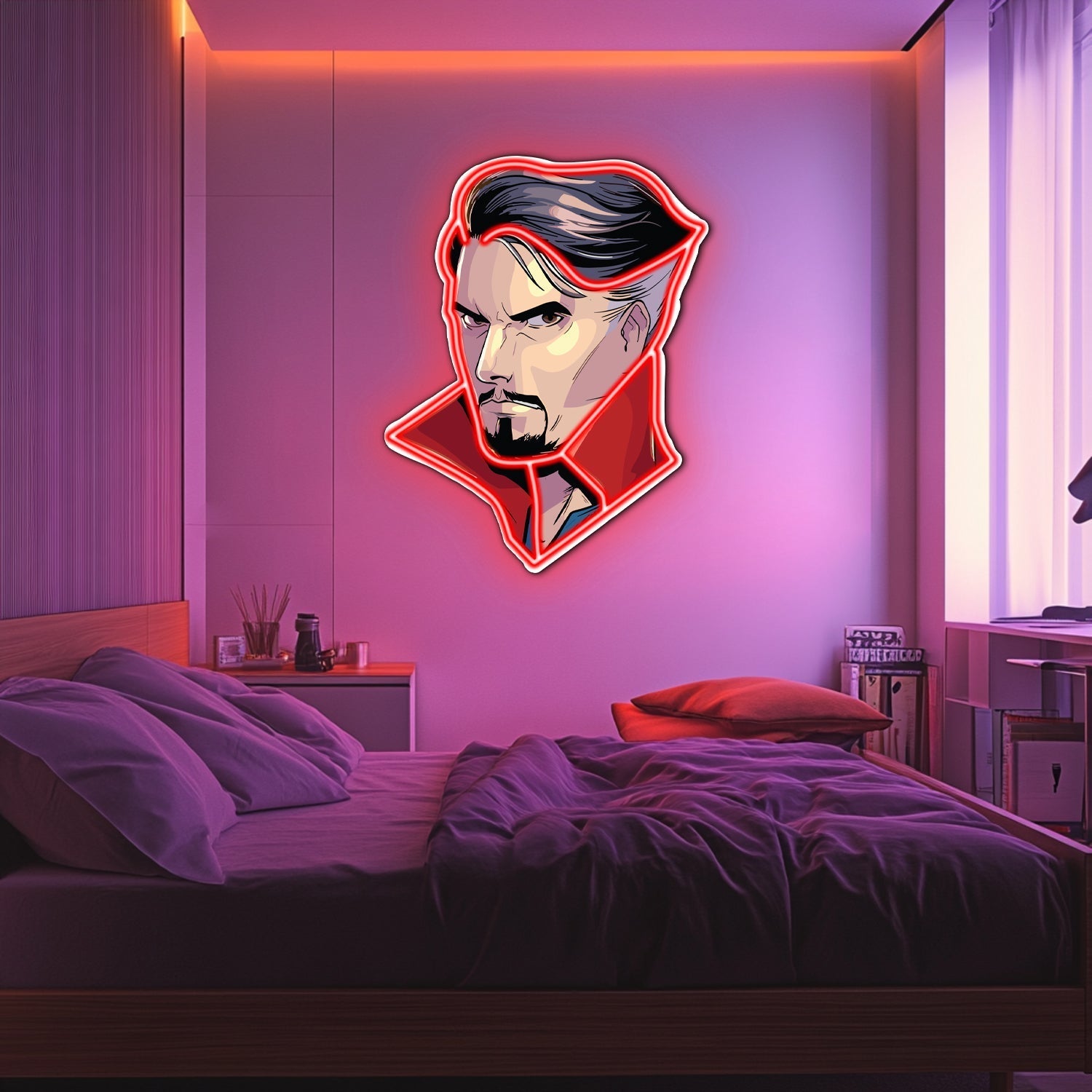 UV Printed DR Strange Neon Wall Art- LV0044 Liviqon.co