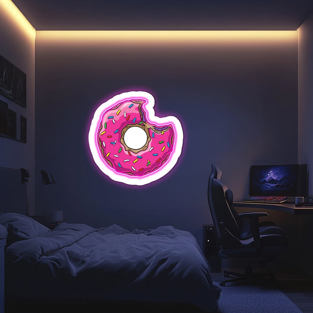UV Printed Donut  Neon Wall Art- LV0068 Liviqon.co