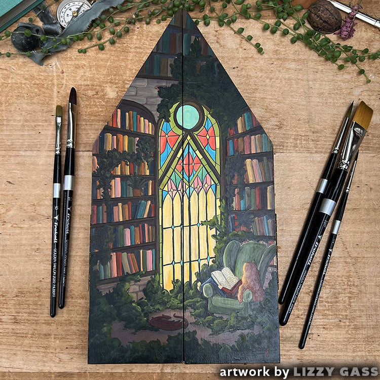 Trekell Gothic Spire Altar Floater Panel - Wooden Painting Canvas Trekell Art Supplies