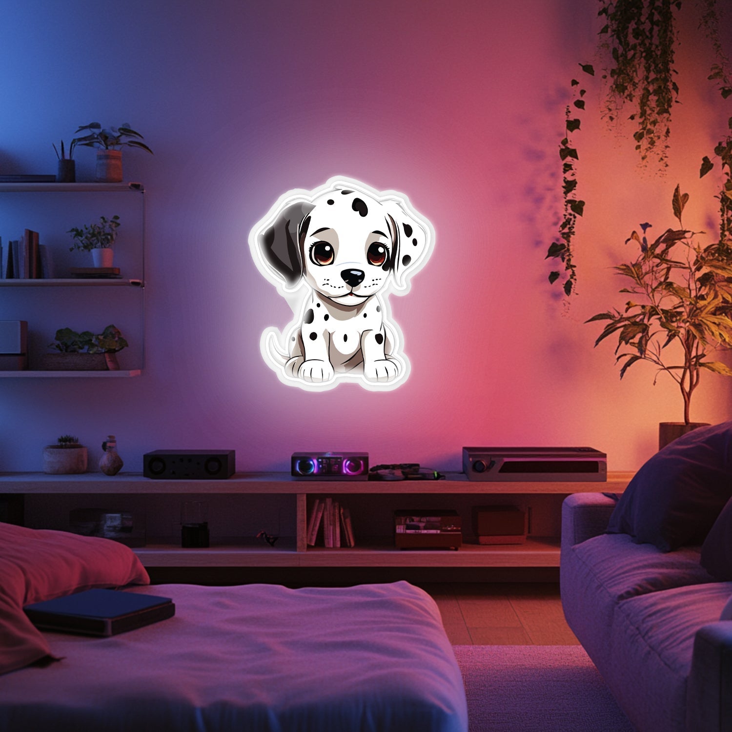 UV Printed Dog Neon Wall Art- LV0023 Liviqon.co
