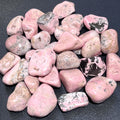 Pink Rhodonite Tumbled Stones (By The Piece or Pound) Bulk Wholesale Lot Amazing Crystals
