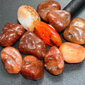 Large Carnelian Red Agate Tumbled Stones (By The Piece or Pound) Wholesale Amazing Crystals