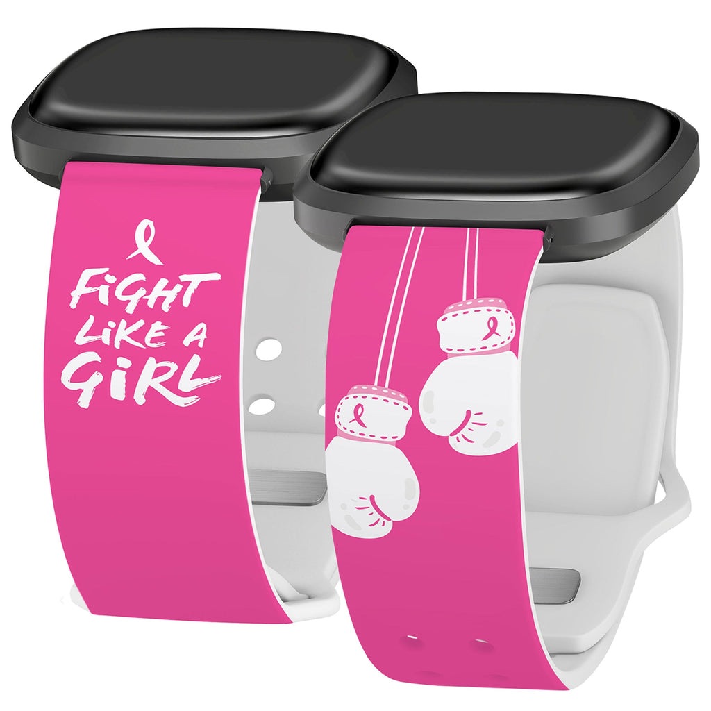 Breast Cancer Awareness HD Fitbit Versa 3 & Sense 1 Watch Band Affinity Bands