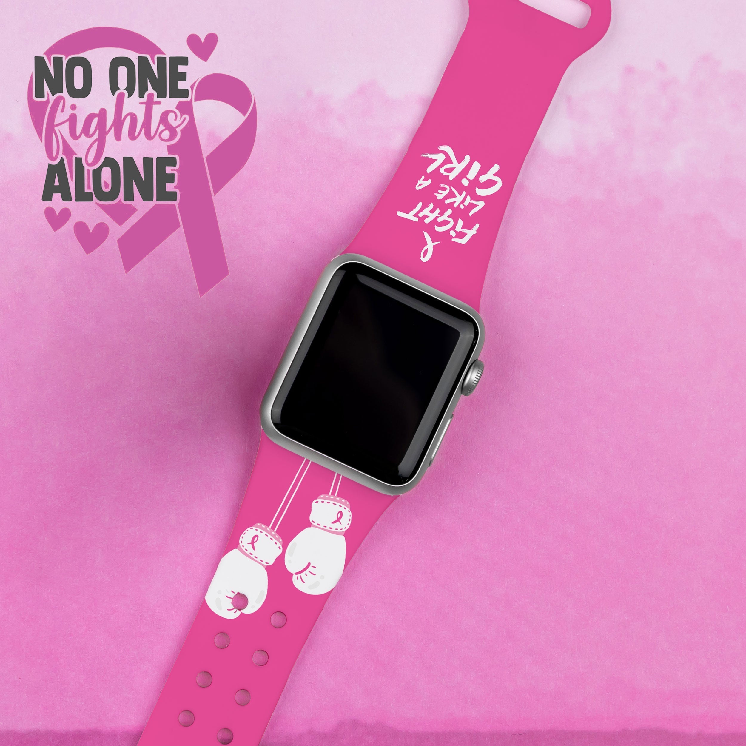 Breast Cancer Awareness HD Apple Watch Band Affinity Bands