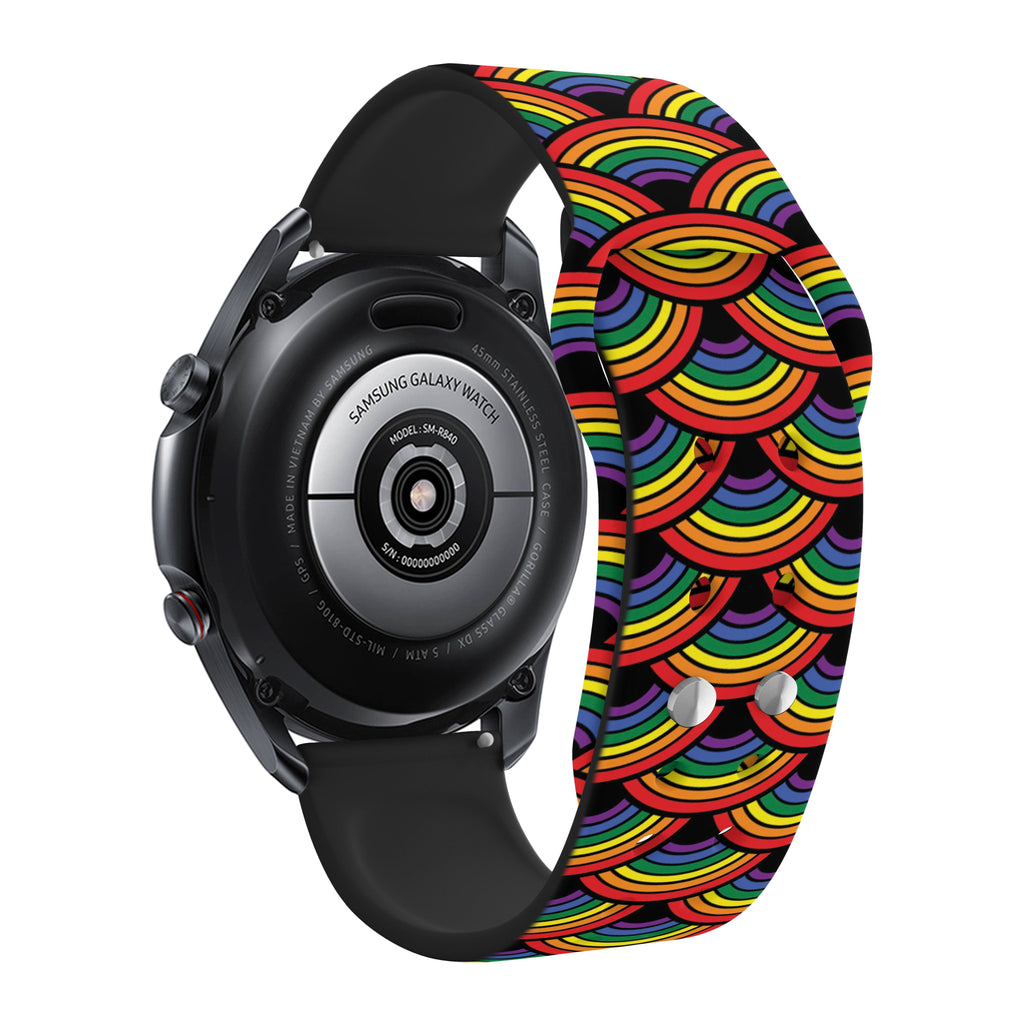Pride HD  Watchband for Samsung, Garmin, Fossil, and More for Samsung, Garmin, Fossil, and More Affinity Bands