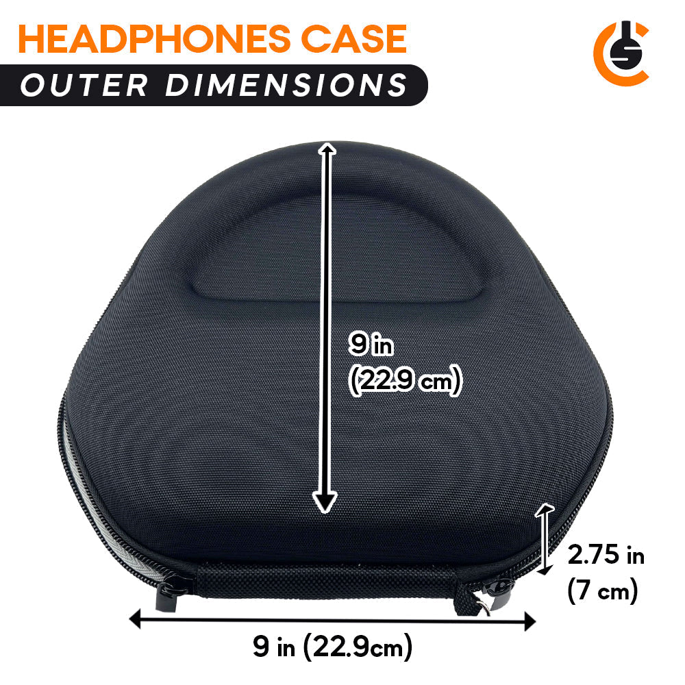 CentralSound Hard Cover Carrying Case for Apple AirPods Max Headphones Black CentralSound