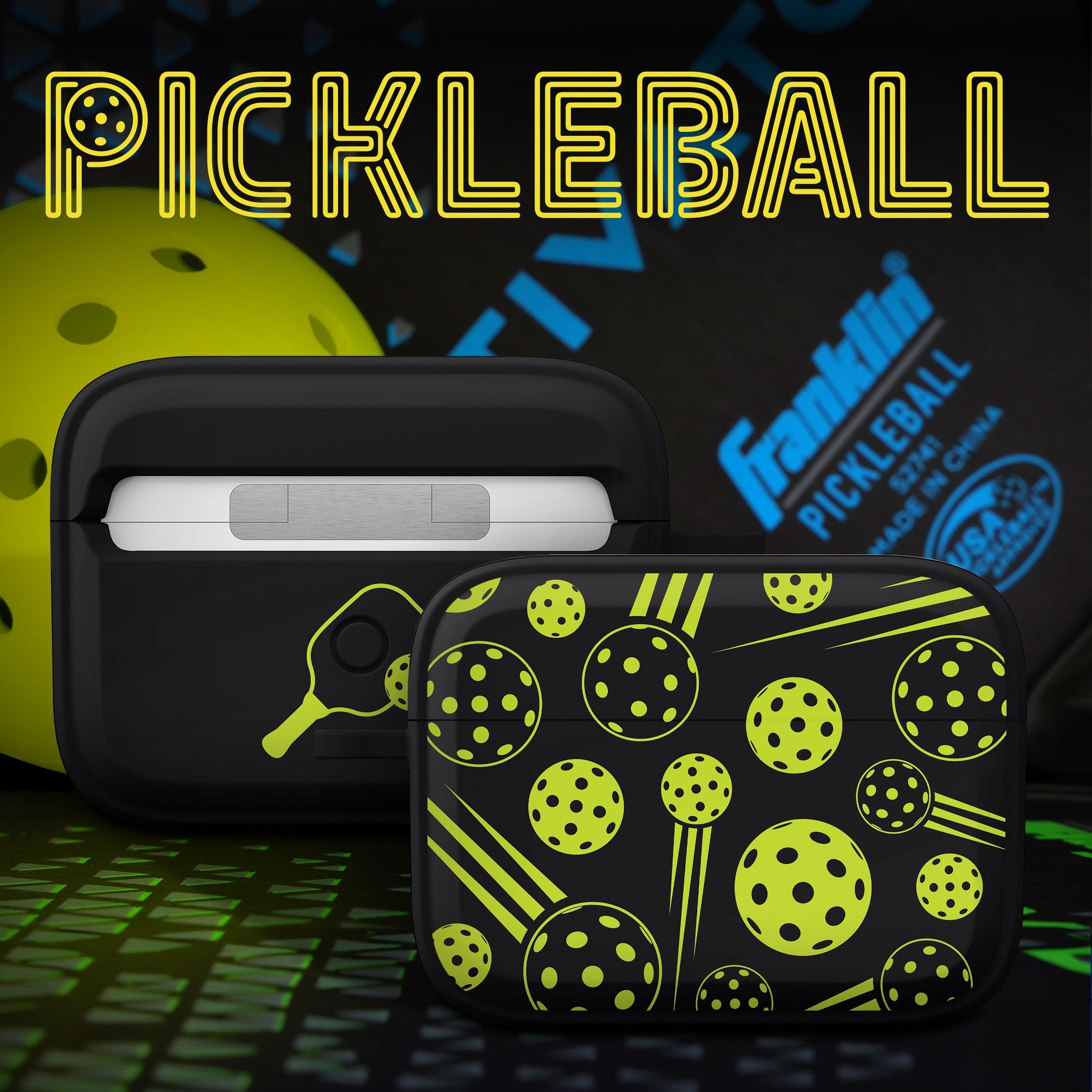 Pickleball HDX Apple AirPods Pro 1 & 2 Case Cover Affinity Bands