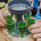 6 Shot Glass Dispenser Holder Carrier Caddy Liquor Dispenser Party Beverage Drinking Games Bar Cocktail Wine Quick Filling Tool