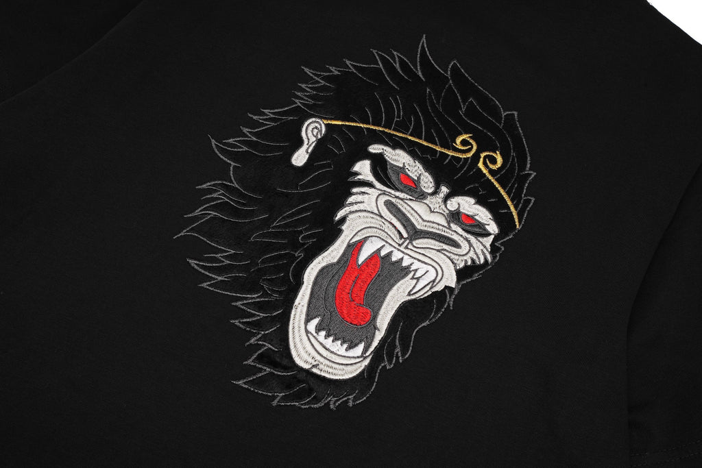 ET518 Raging Monkey Embroidered Tee Niepce