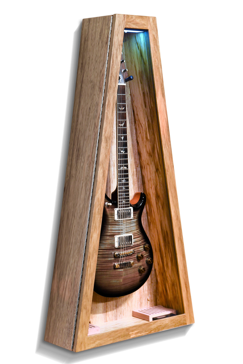 ClimaCase Triangle Humidor - Black Limba Acoustic Remedy Cases
