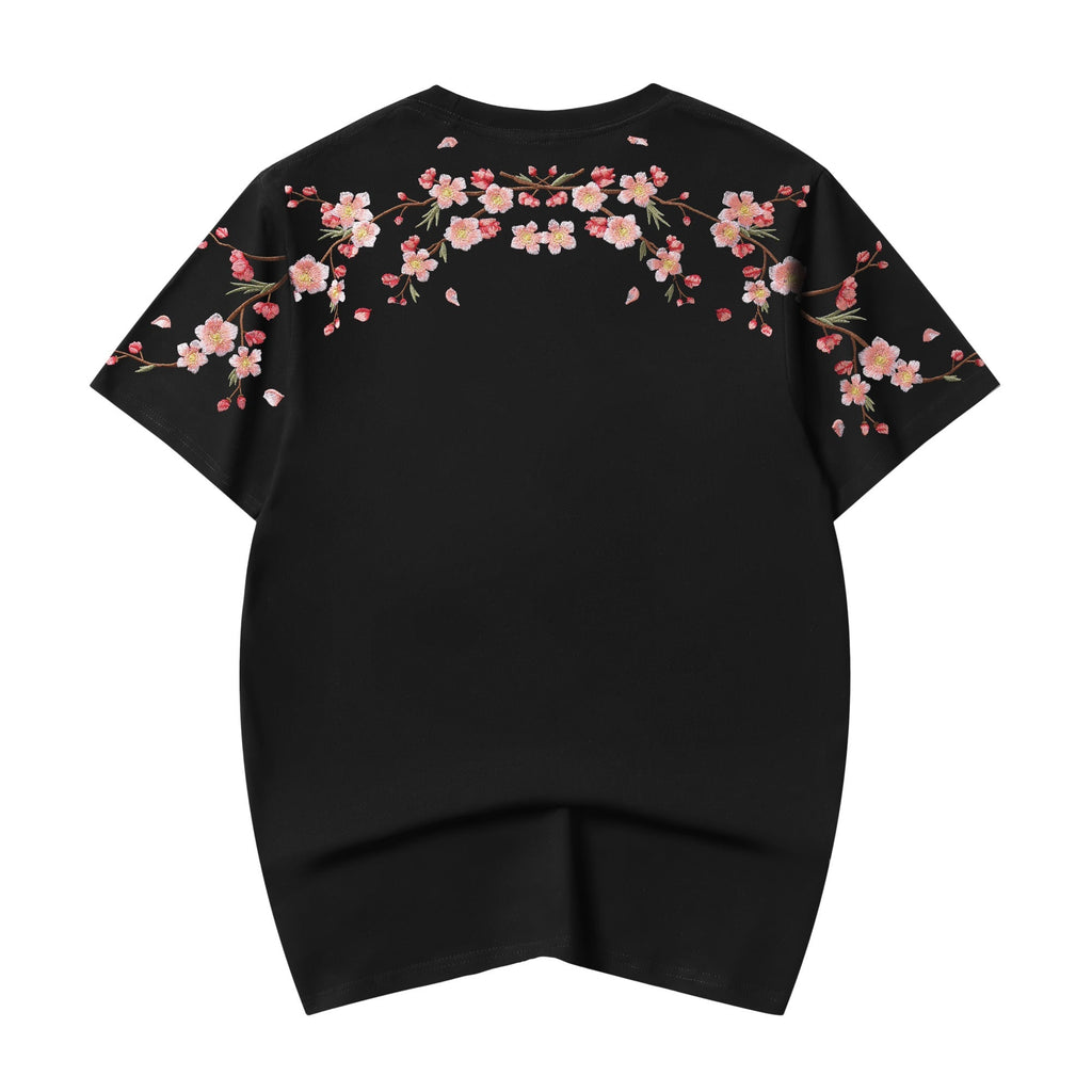 ET516 Sakura Flowers Embroidered Tee Niepce
