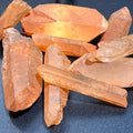 Large Tangerine Quartz Crystal Rough Raw Points (By The Piece or Pound) Wholesale Amazing Crystals