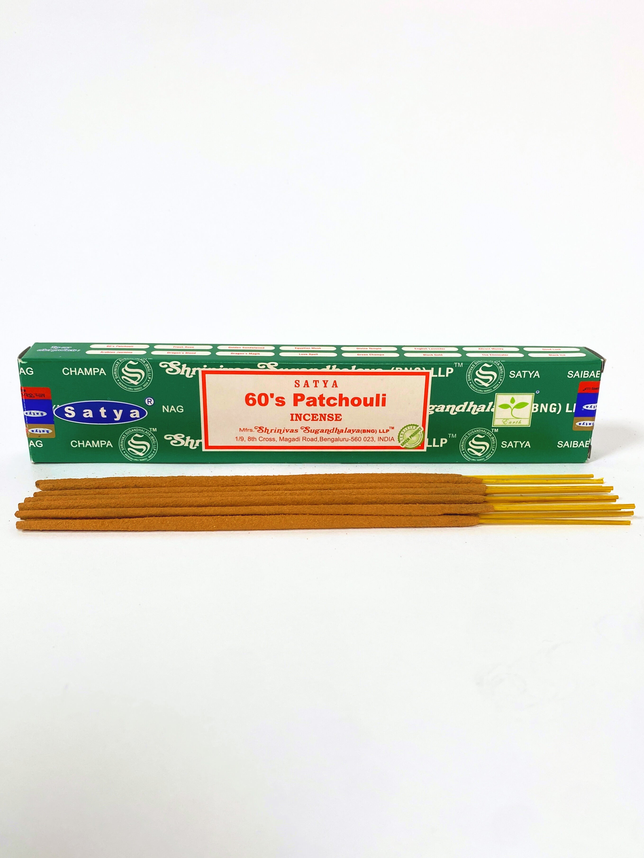 Satya 60's Patchouli Incense | 15g Auric Blends