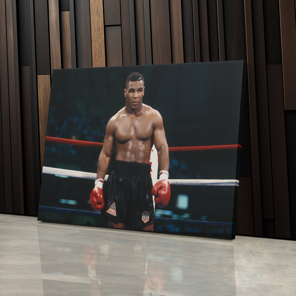 Mike Tyson Canvas – Iron Mike Boxing Wall Art Print CanvasBlackArt