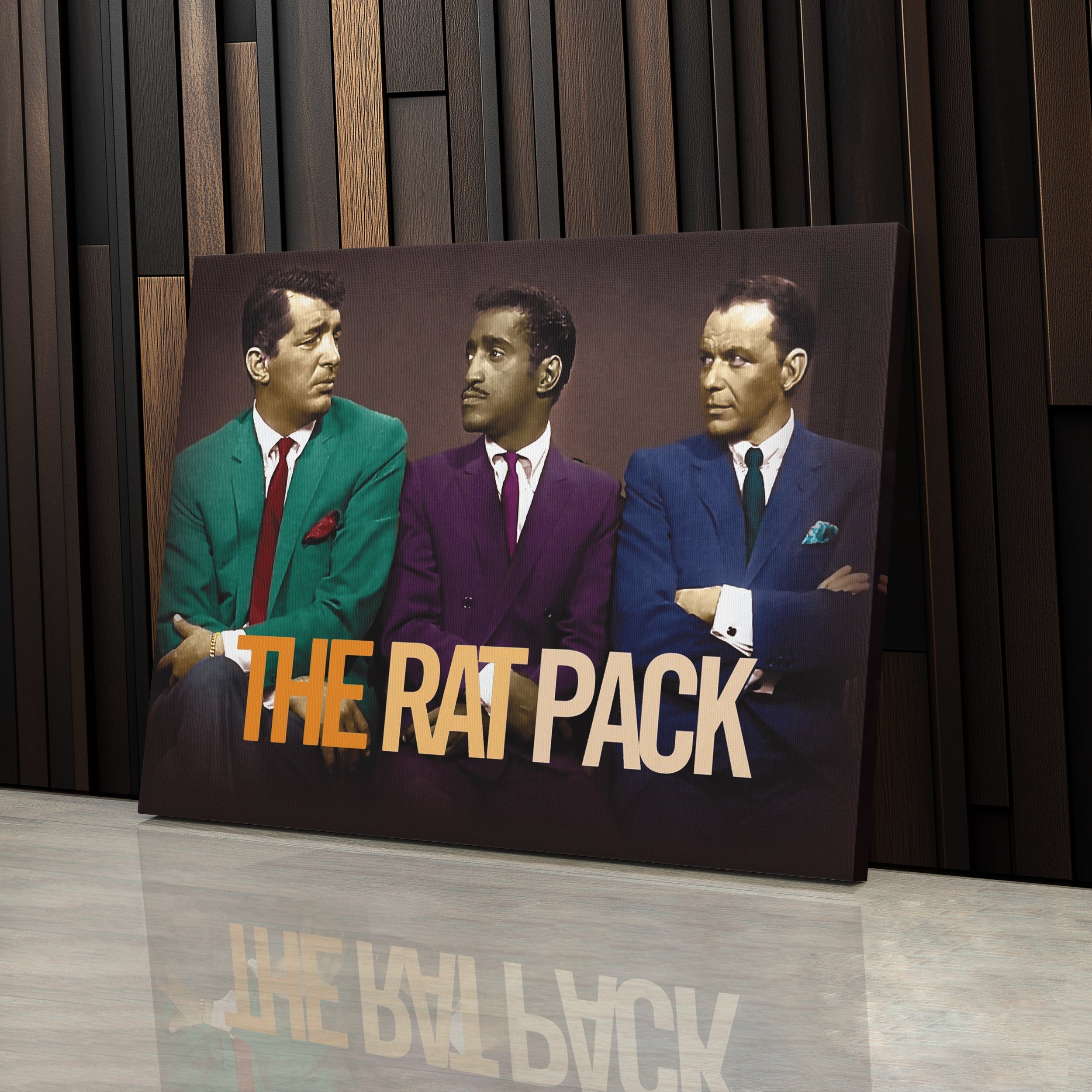 Rat Pack Canvas – Sinatra & Dean Classic Wall Art Decor CanvasBlackArt