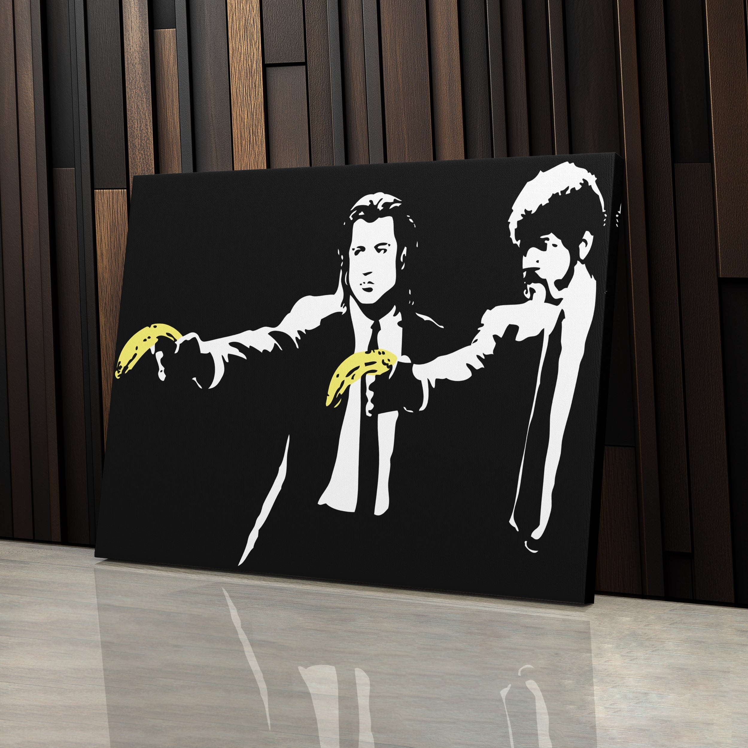 Pulp Fiction Banana Canvas – Funny Movie Wall Art CanvasBlackArt