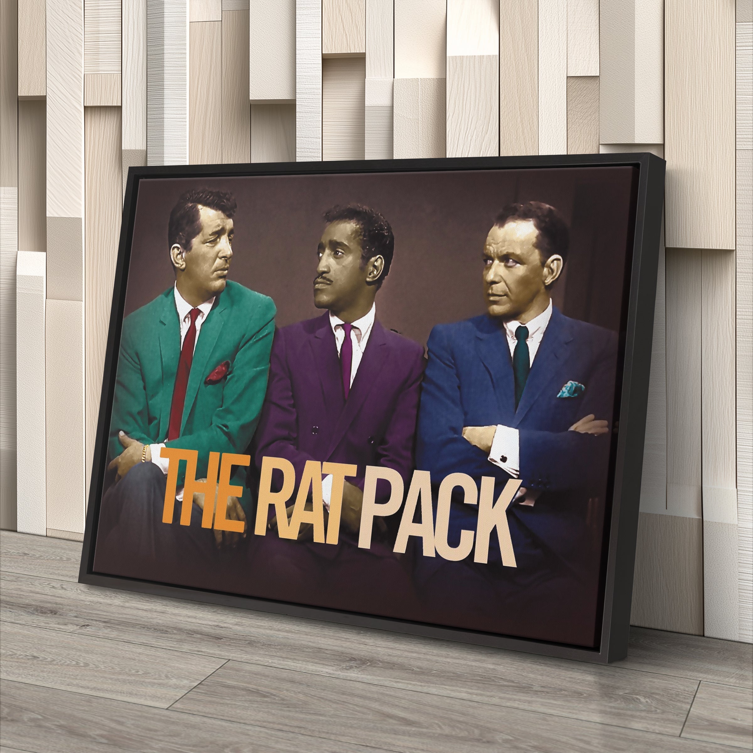 Rat Pack Canvas – Sinatra & Dean Classic Wall Art Decor CanvasBlackArt