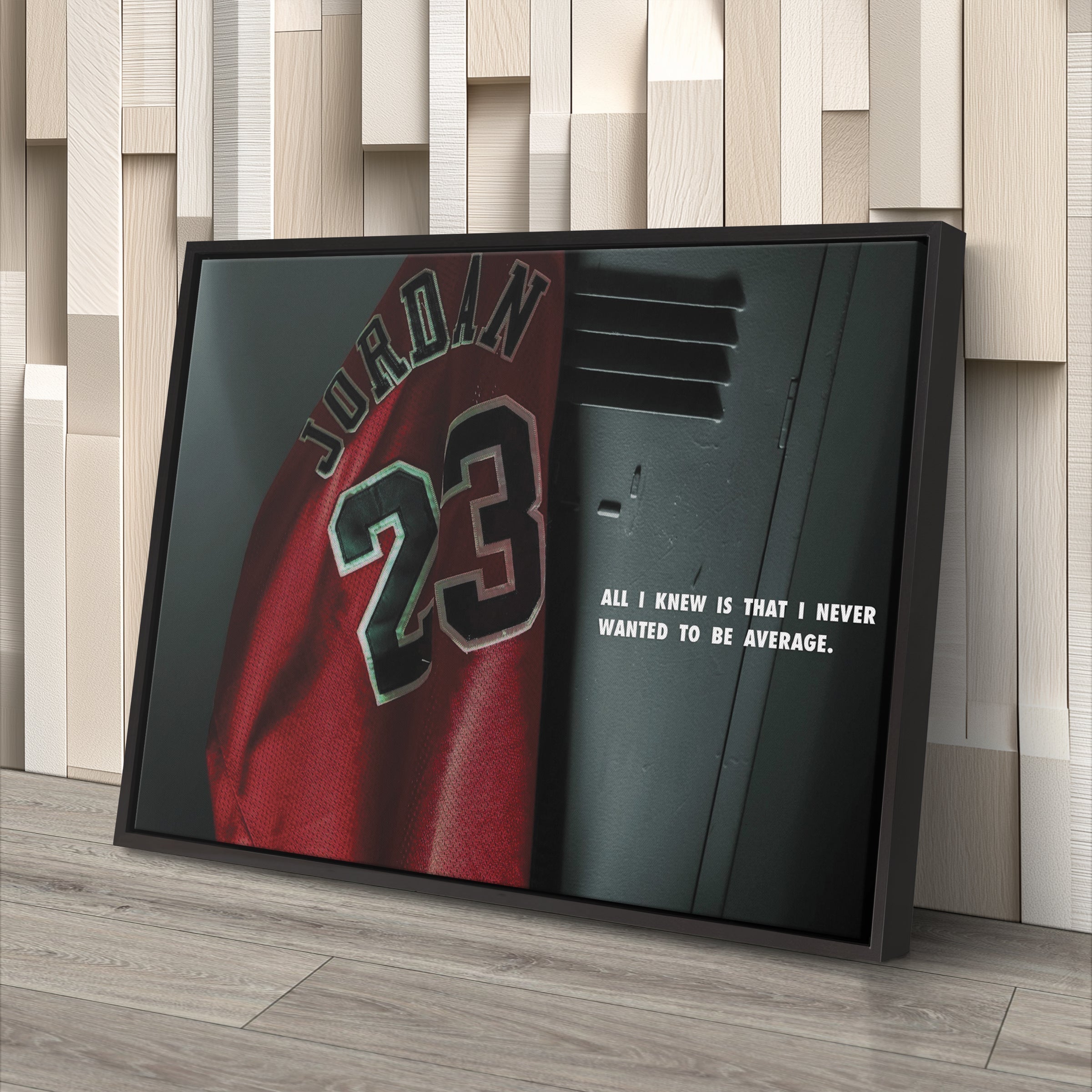 Michael Jordan Jersey Locker Room Canvas Poster – Wall Art Decor CanvasBlackArt