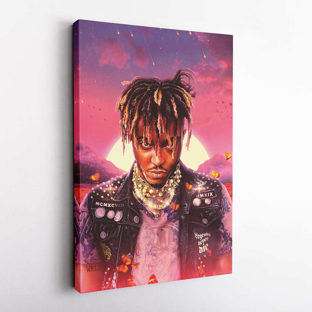 Juice WRLD Canvas – Rap Icon Wall Art for Home Decor CanvasBlackArt