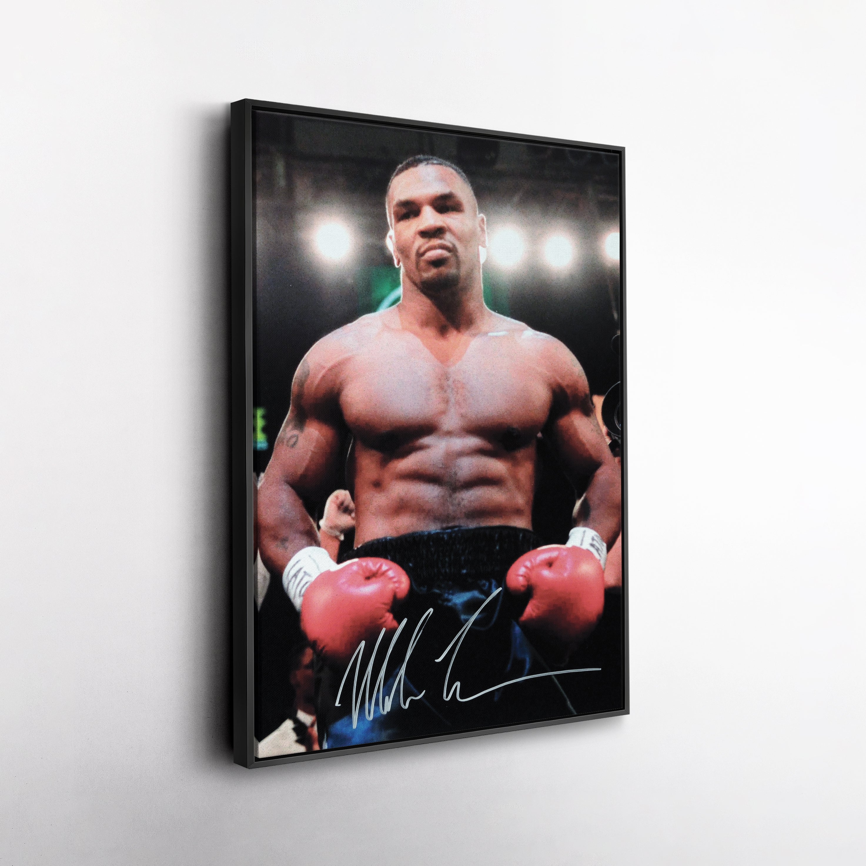 Mike Tyson Autograph Canvas – Boxing Wall Art Decor CanvasBlackArt