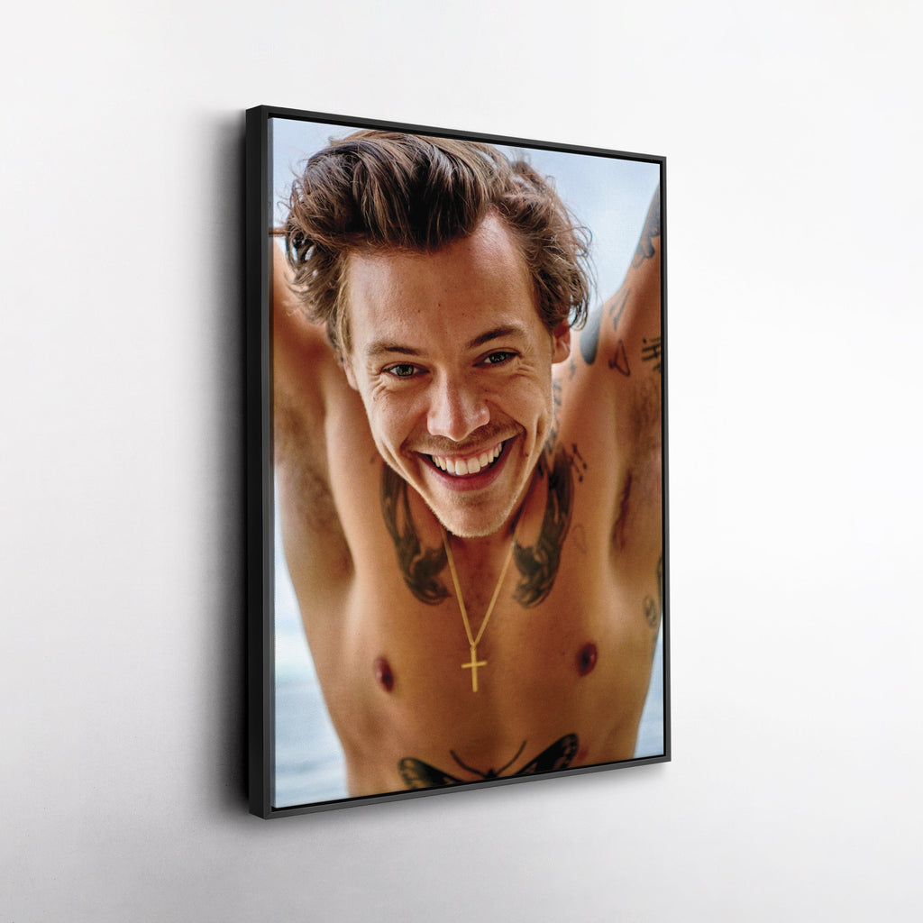 Harry Styles Canvas – Pop Singer Wall Art for Home Decor CanvasBlackArt