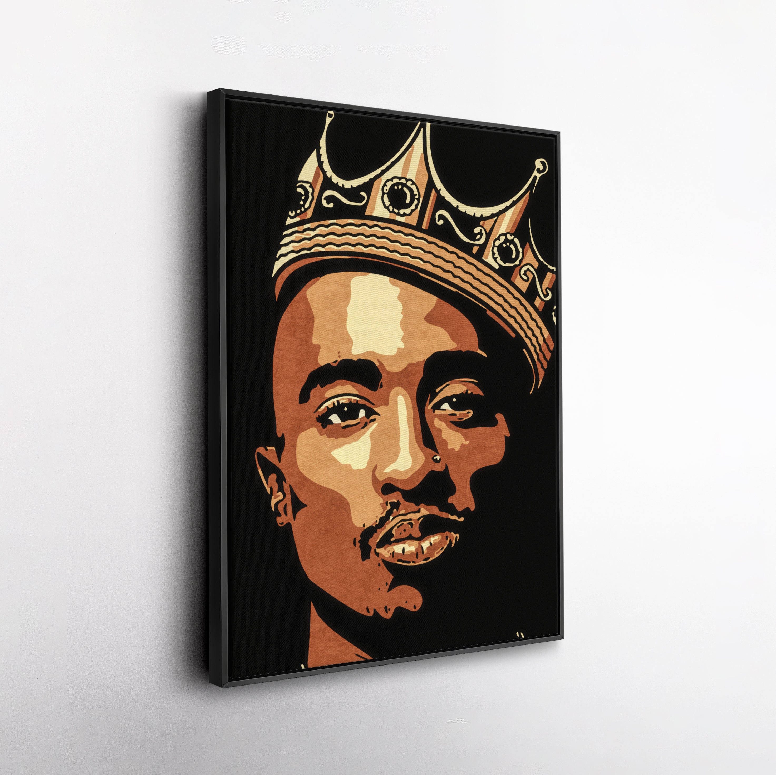 Tupac Canvas – Iconic Rap Wall Art for Music Lovers CanvasBlackArt
