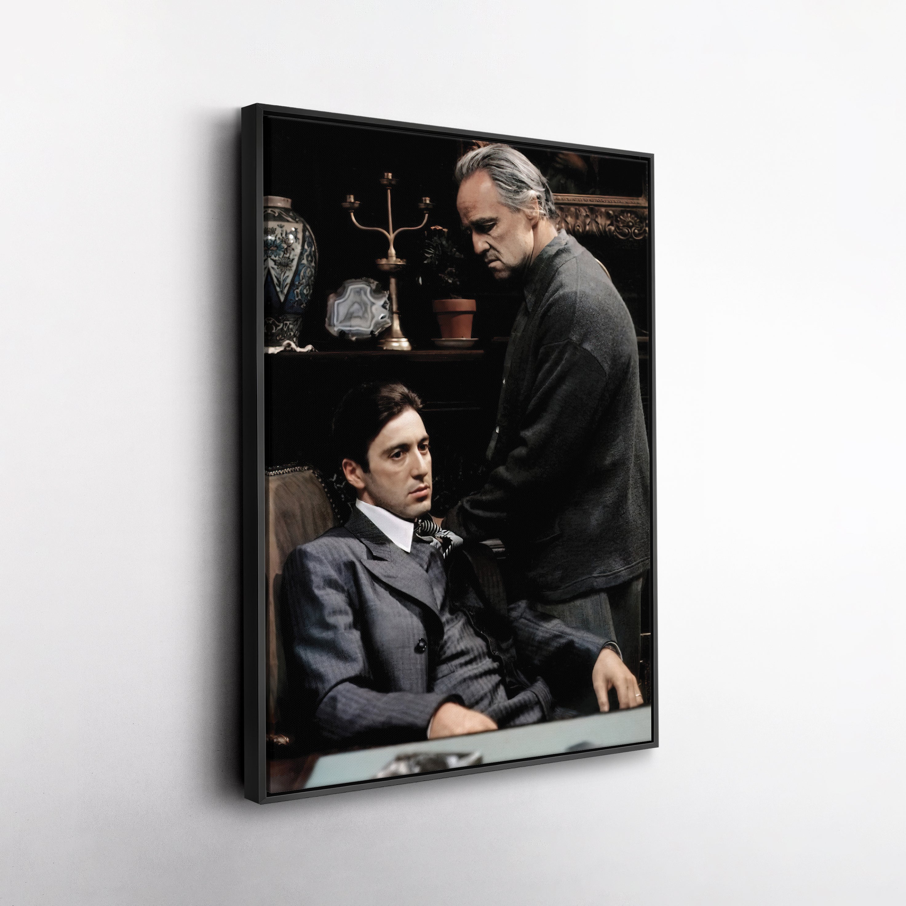 The Godfather Canvas – Don Corleone Wall Art for Home Decor CanvasBlackArt