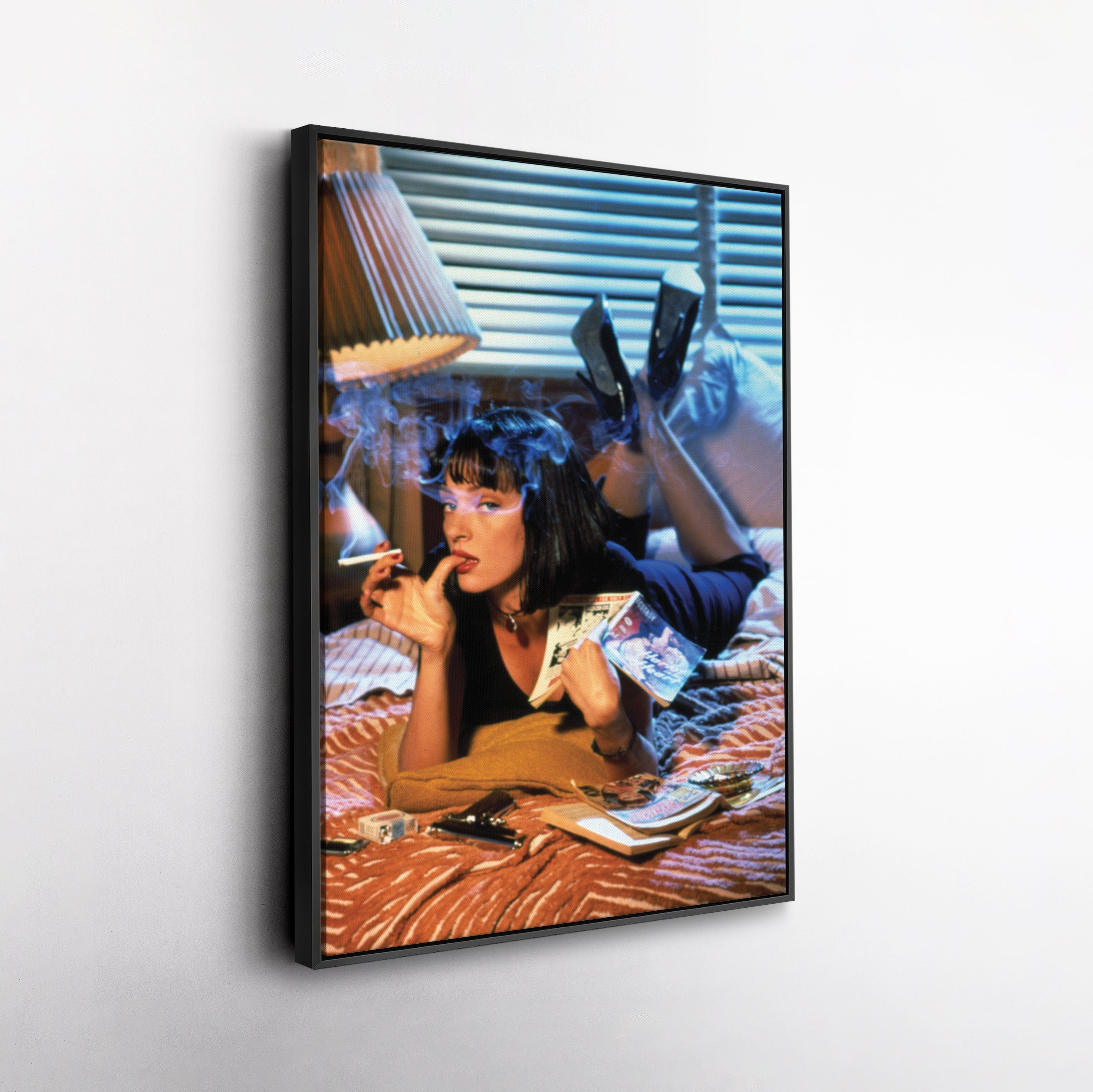 Pulp Fiction Uma Canvas – Cult Classic Wall Art Decor CanvasBlackArt