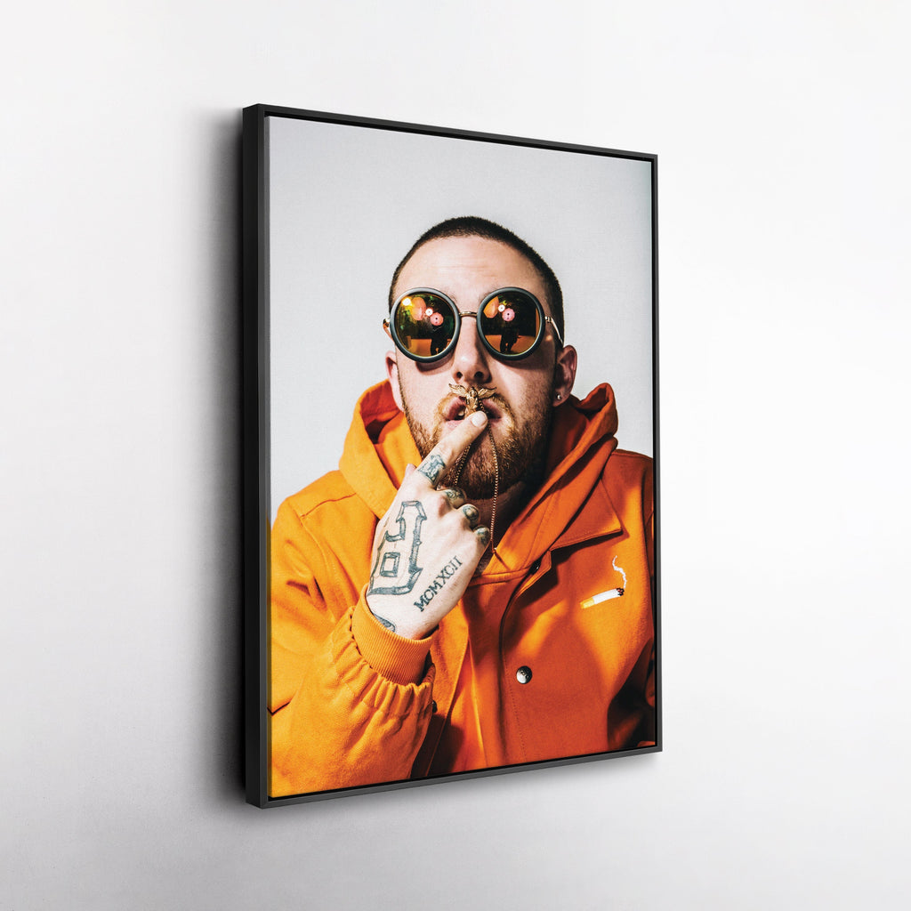 Mac Miller Canvas – Rap Icon Wall Art for Studio Decor CanvasBlackArt