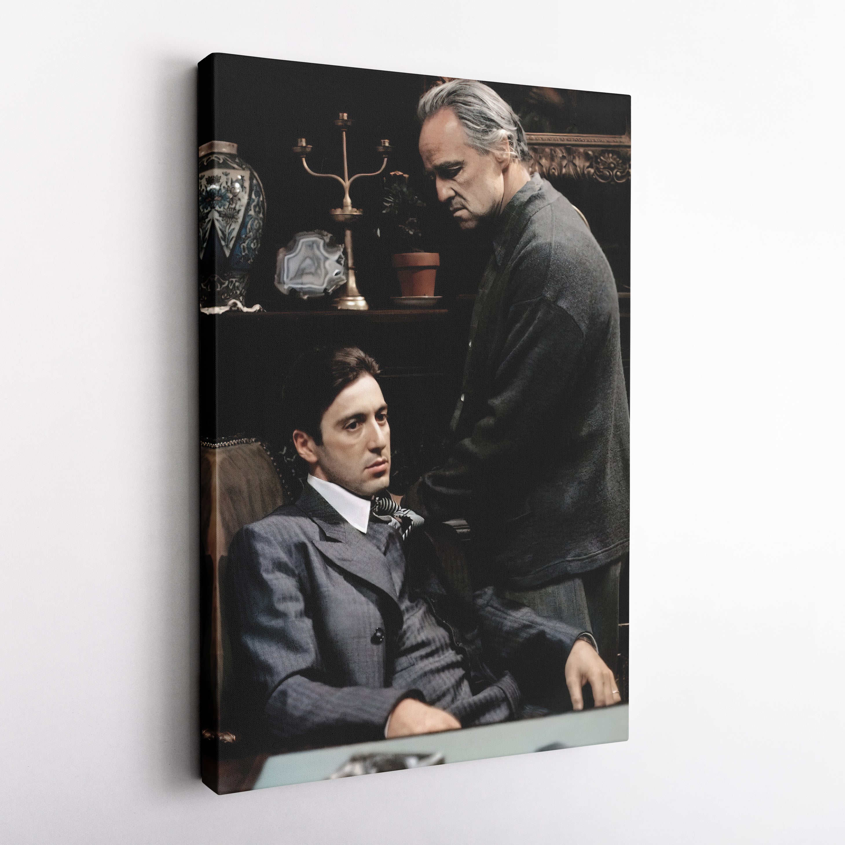 The Godfather Canvas – Don Corleone Wall Art for Home Decor CanvasBlackArt
